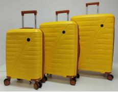 Набор из 3-х чемоданов , полипропилен,  MIRONPAN 11181 Желтый