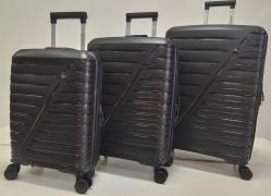 Набор из 3-х чемоданов , полипропилен,  MIRONPAN 11181 Черный
