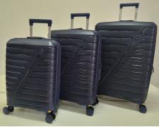Набор из 3-х чемоданов , полипропилен,  MIRONPAN 11181 Темно-синий