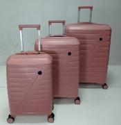 Набор из 3-х чемоданов , полипропилен,  MIRONPAN 11181 Пудра