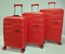 Набор из 3-х чемоданов , полипропилен,  MIRONPAN 11183 Красный