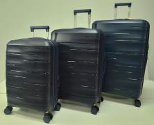 Набор из 3-х чемоданов , полипропилен,  MIRONPAN 11183 Темно-синий