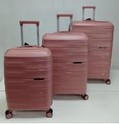 Набор из 3-х чемоданов , полипропилен,  MIRONPAN 11183 Пудра