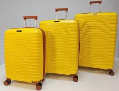 Набор из 3-х чемоданов с расширением 11184 Желтый