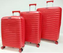 Набор из 3-х чемоданов с расширением 11184 Красный