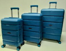 Набор из 3-х чемоданов 11192 Синий