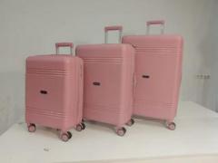  Набор из 3 чемоданов с расширением, 11193 Розовый