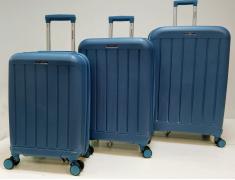 Набор из 3-х чемоданов с расширение 11197-2 Синий