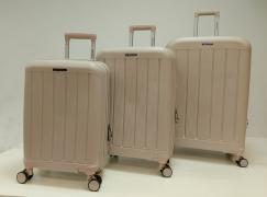 Набор из 3-х чемоданов с расширение 11197-2 Светло-серый