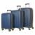 Набор из 3-х чемоданов с расширением 11197-2 Темно-синий