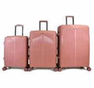 Набор из 3-х чемоданов с расширением 11272 Пудра