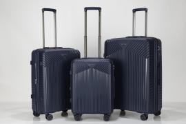 Набор из 3-х чемоданов с расширением 11272 Темно-синий
