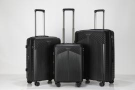 Набор из 3-х чемоданов с расширением 11272 Черный