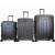  Набор из 3 чемоданов с расширением арт.11273  Черный