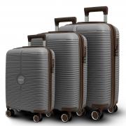 Чемодан (комплект из 3-х) УЦЕНКА 11361 Серый