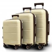 Чемодан (комплект из 3-х) УЦЕНКА 11362 Молочный