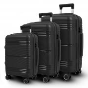 Чемодан (комплект из 3-х) УЦЕНКА 11362 Черный