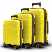 Чемодан (комплект из 3-х)  УЦЕНКА 11363 Желтый