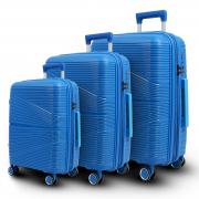 Чемодан (комплект из 3-х) УЦЕНКА 11363 Васильковый
