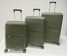 Набор из 3-х чемоданов с расширением 23103 Хаки