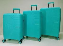 Набор из 3-х чемоданов MIRONPAN  24109 Бирюзовый