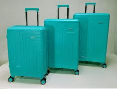 Набор из 3-х чемоданов MIRONPAN  24110 Бирюзовый