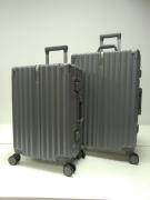 Набор из 2-х чемоданов, композит, алюминий, MIRONPAN  32415 Темно-серый
