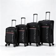 Комплект из 4-х чемоданов, текстиль  50155 Бирюзовый