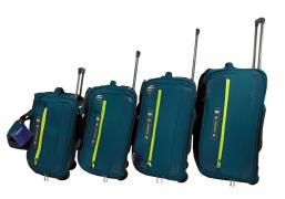 Дорожная сумка на колесах (комплект из 4-х) арт. 67019 Бирюзовый