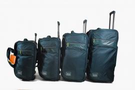 Дорожная сумка на колесах (комплект из 4-х) арт. 67020 Бирюзовый