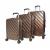 Набор из 3-х чемоданов, композит, MIRONPAN 77061 Коричневый