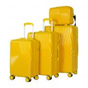  Набор из 3 чемоданов, композит, 77062 Желтый