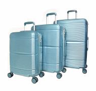  Набор из 3 чемоданов, композит, 77065 Изумрудный