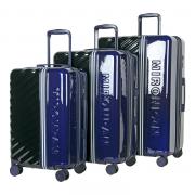  Набор из 3 чемоданов, композит, 77066 Черный/Синий